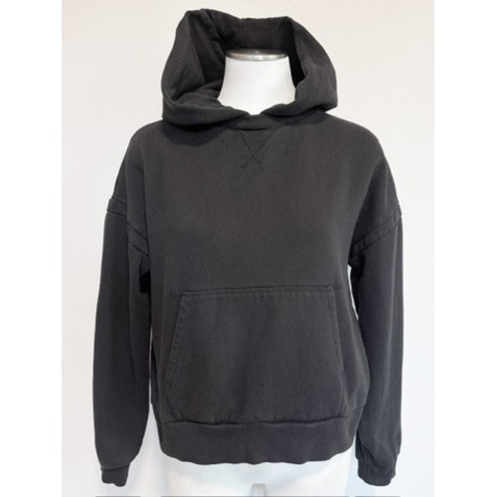 Richer Poorer Washed Black Fleece Pullover Hoodie Sweatshirt Small